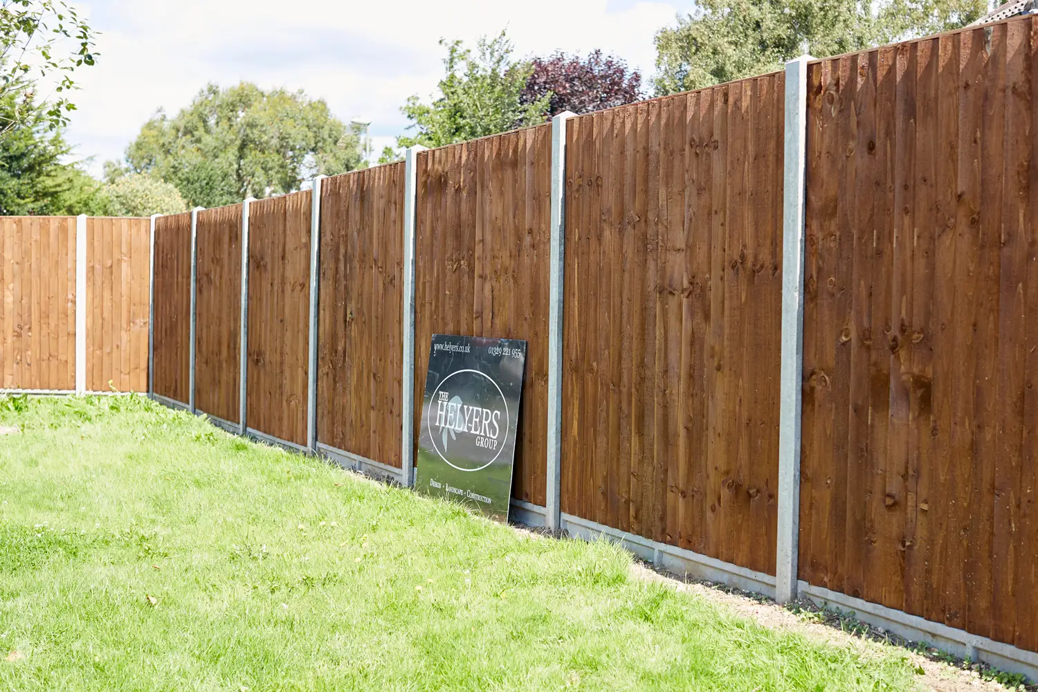 Close board fencing